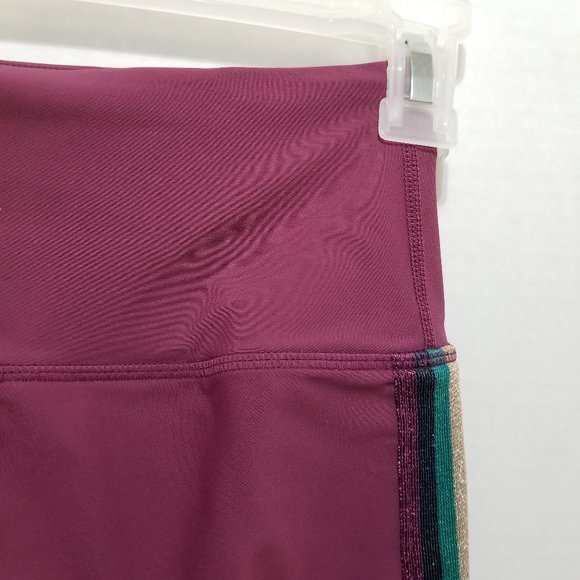 Spiritual Gangster leggings XS Essential High Waisted Yoga rainbow tuxedo stripe - Picture 10 of 16